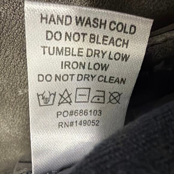 Fashion Nova Gray Western Moves Convertible Faux Leather Pants Women’s Medium - Picture 12 of 12